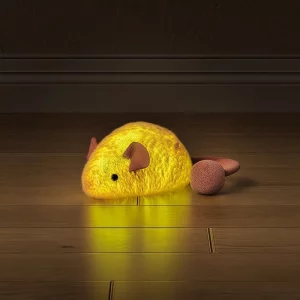 Nowa interaktywna mysz Pluszowy kot Zabawki do żucia Nudy Interaktywne pluszowe zabawki Gra dla kotów Pluszowe myszy do wnętrz Świecące zabawki dla kotów 2