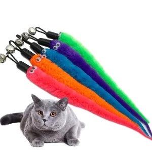 Hot Cat Toys Wand Refills Interactive Cat Toy Replacement Worm Cat Worms Refill Attachments Cat Toy Worms Refills for Cat Wand 2