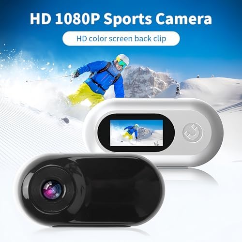 Bewinner Nowa obroża dla kotów 4K 8MP WiFi | przenośna bezprzewodowa kamera sportowa | szerokokątny aparat 120° do kasku i 30 m kamera podwodna do sportów na świeżym powietrzu, biały - obrazek 3
