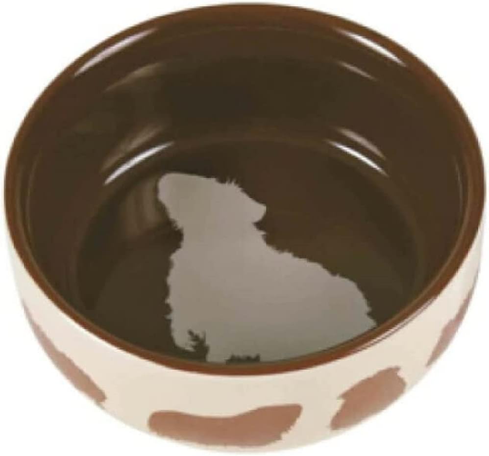 Trixie Pet'S Home Ceramiczna Miska dla Kota, Kremowy/Turkusowy, 0,8 litra - obrazek 2