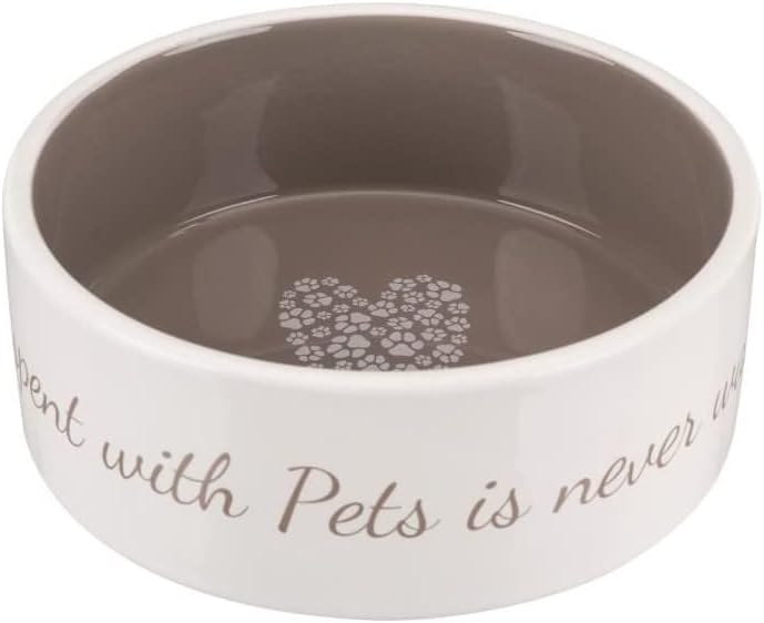 Trixie Pet'S Home Ceramiczna Miska dla Kota, Kremowy/Turkusowy, 0,8 litra - obrazek 6