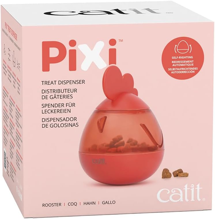 Catit PIXI Dozownik smakołyków, interaktywna zabawka dla kota, mysz - obrazek 3