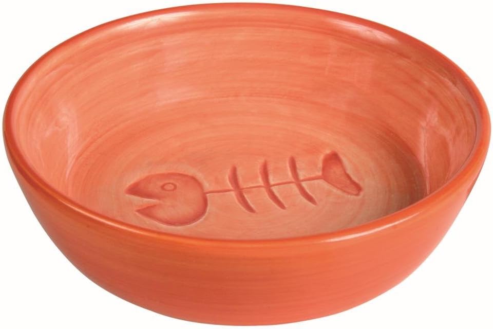 Trixie Pet'S Home Ceramiczna Miska dla Kota, Kremowy/Turkusowy, 0,8 litra - obrazek 5