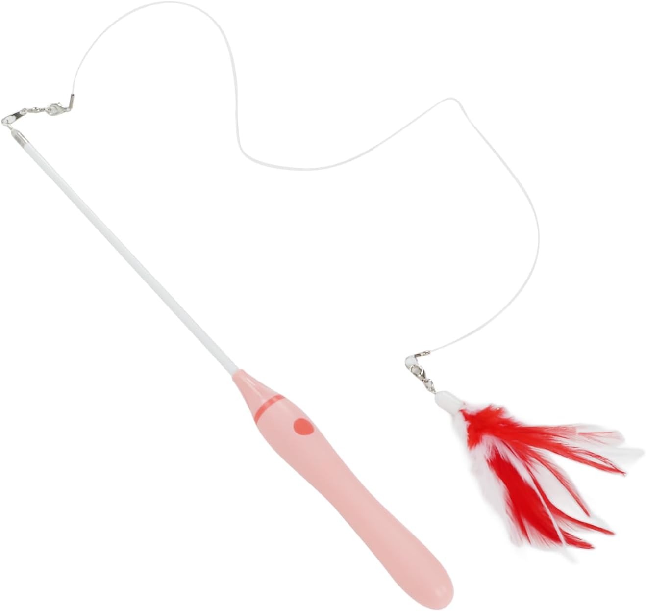 Naroote LED Red Light Light Katzentick, Funny Cat Stick Interactive dla Kotów dla Zwierząt (PINK) - obrazek 6