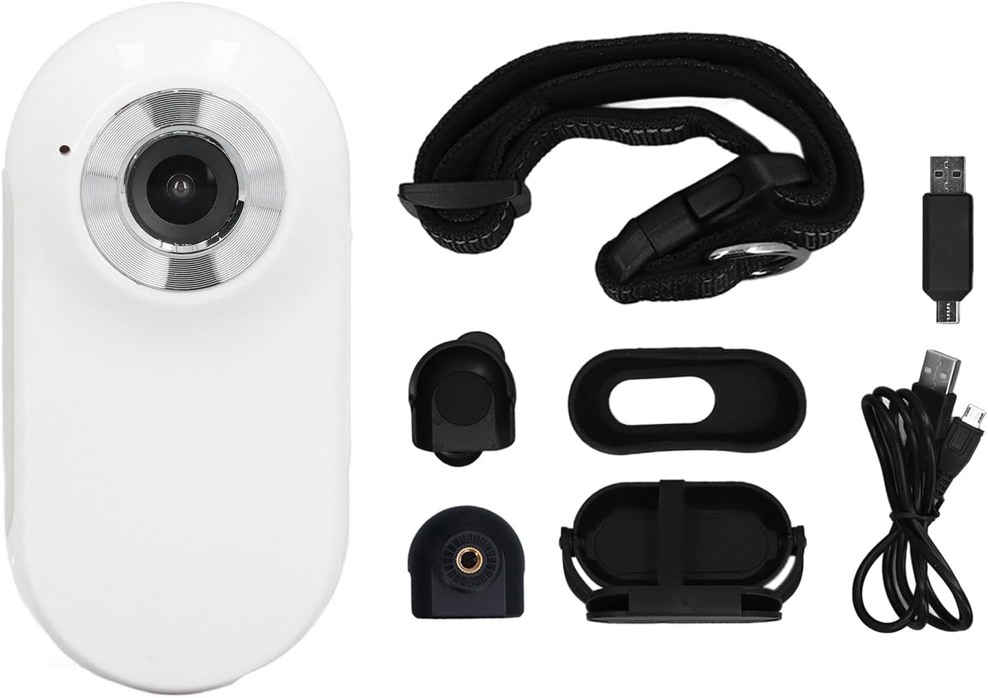 Obroża z kamerą dla Kota, Bezprzewodowa Kamera HD 1080P z obrożą dla Psa z Zapisami Wideo, Mini Kamera Korpusowa Bez Konieczności Wi-Fi, dla Zwierząt Domowych na Zewnątrz (BLACK) - obrazek 2