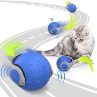 Interaktywna zabawka dla kota, automatyczna inteligentna piłka startowa z 2 trybami, USB do ładowania dla psów i kotów