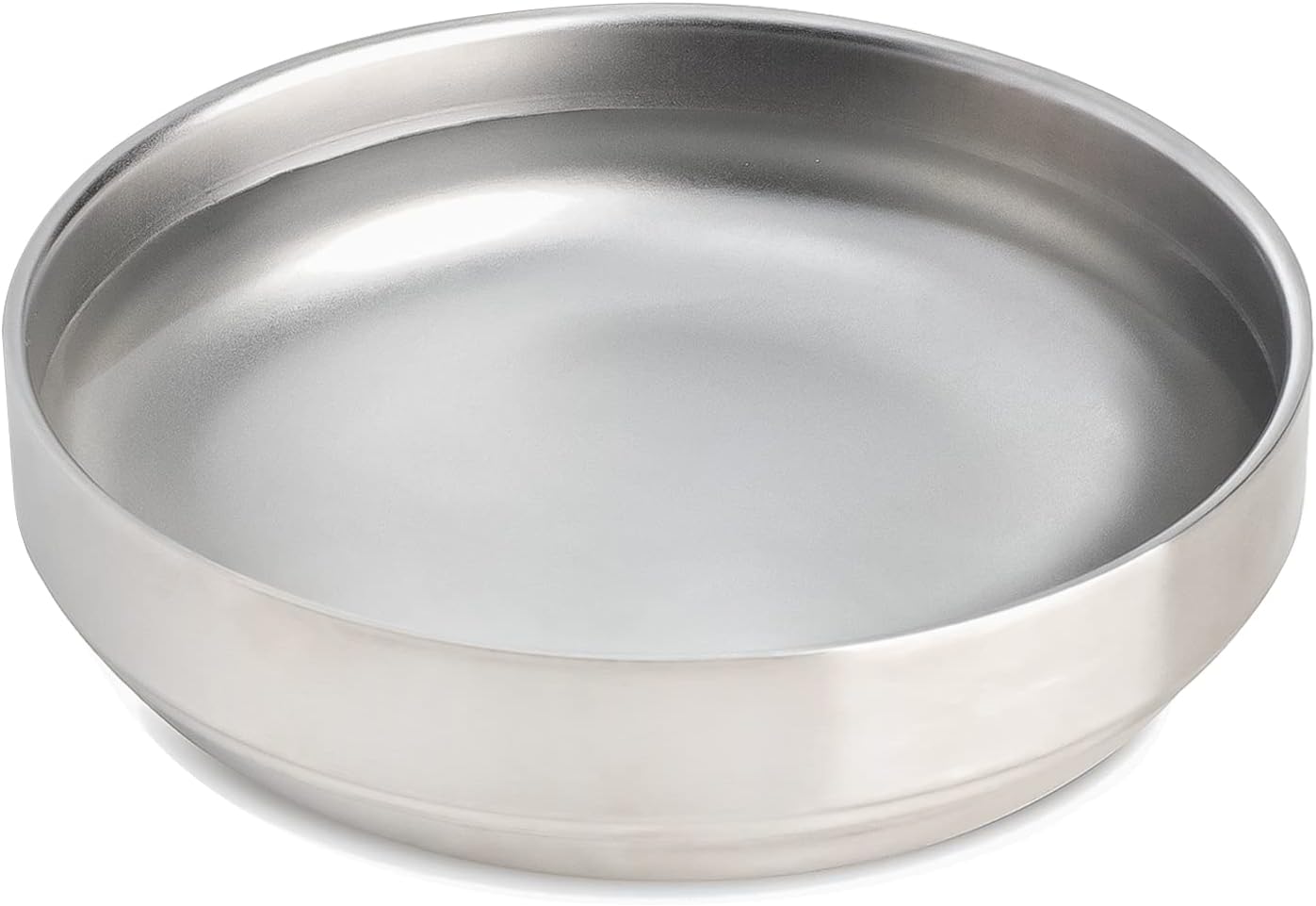 2 sztuki miska dla kota ze stali nierdzewnej, szeroka płytka miska na karmę dla kota i miska na wodę dla kota, szerokość miski 15 cm (5.9''), przyjazna dla włosów kota - obrazek 2