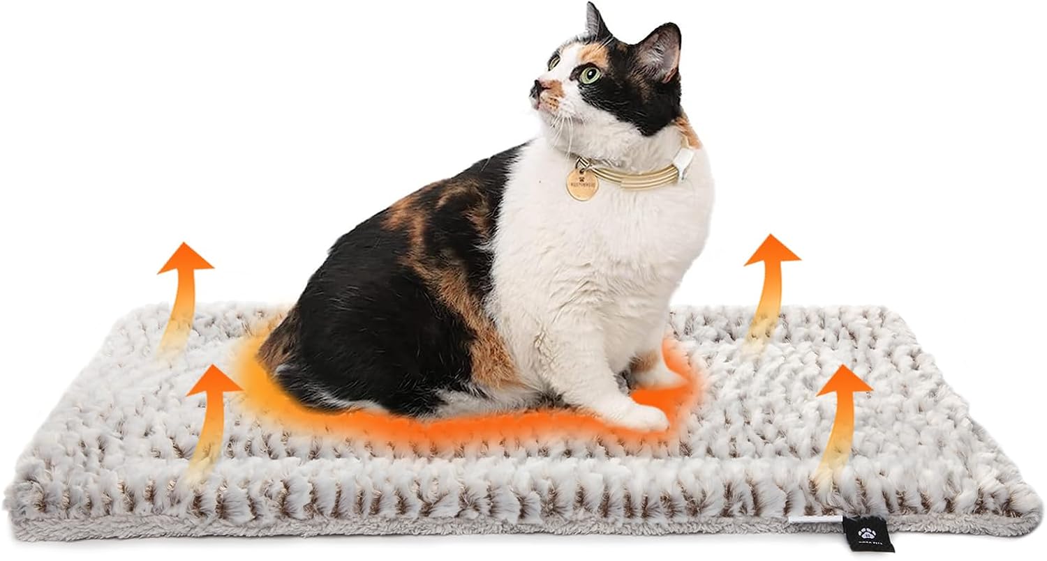 Mora Pets Samogrzewająca Mata Dla Psa Miękka Samogrzewający Koc Dla Szczeniąt Dwustronny Bezprądu Mata Grzewcza Dla Zwierząt Podwójny Komfort 70x46 cm - obrazek 3