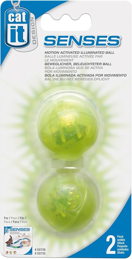 Catit Design Senses podświetlana piłka - 2-pak