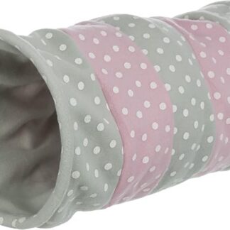 Trixie 4291 tunel do gier, polar, ø 25 × 50 cm, szary/różowy