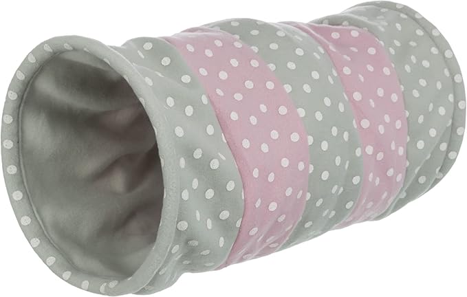 Trixie 4291 tunel do gier, polar, ø 25 × 50 cm, szary/różowy