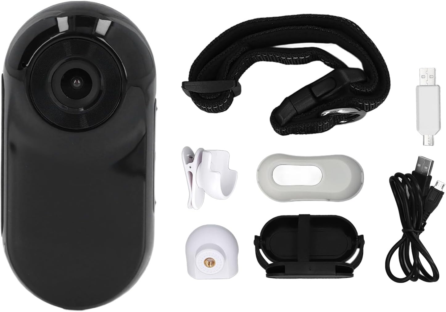 Obroża z kamerą dla Kota, Bezprzewodowa Kamera HD 1080P z obrożą dla Psa z Zapisami Wideo, Mini Kamera Korpusowa Bez Konieczności Wi-Fi, dla Zwierząt Domowych na Zewnątrz (BLACK) - obrazek 3