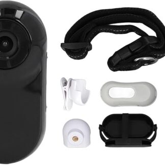 Obroża z kamerą dla Kota, Bezprzewodowa Kamera HD 1080P z obrożą dla Psa z Zapisami Wideo, Mini Kamera Korpusowa Bez Konieczności Wi-Fi, dla Zwierząt Domowych na Zewnątrz (BLACK)