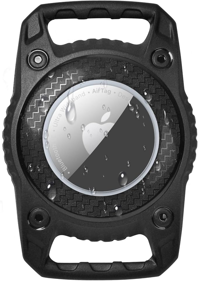 Ainiv Wodoszczelna obroża dla psa Airtag IP7, pies, uchwyt Airtag, obroża dla kotów, kompatybilna z etui Apple Airtag, breloczek do kluczy