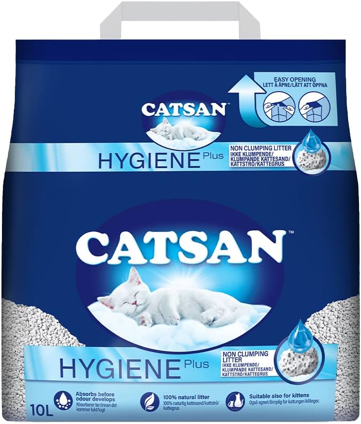 Catsan Higieniczny żwirek dla kotów, 2 opakowania (2 x 20 l) - obrazek 3