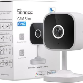SONOFF CAM-S2 Inteligentne kamery monitorujące z WiFi 2,4 GHz do monitoringu wnętrz, 1080P HD, wyjątkowo wyraźny noktowizor, wykrywanie ciała, dwukierunkowe audio