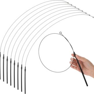 Xinjoduz 8-częściowy zestaw do zabawy z piórami dla kotów, interaktywna zabawka dla kota z drutu stalowego 80 cm, zestaw do zabawy dla kotów domowych, zabawka dla kota z piórami