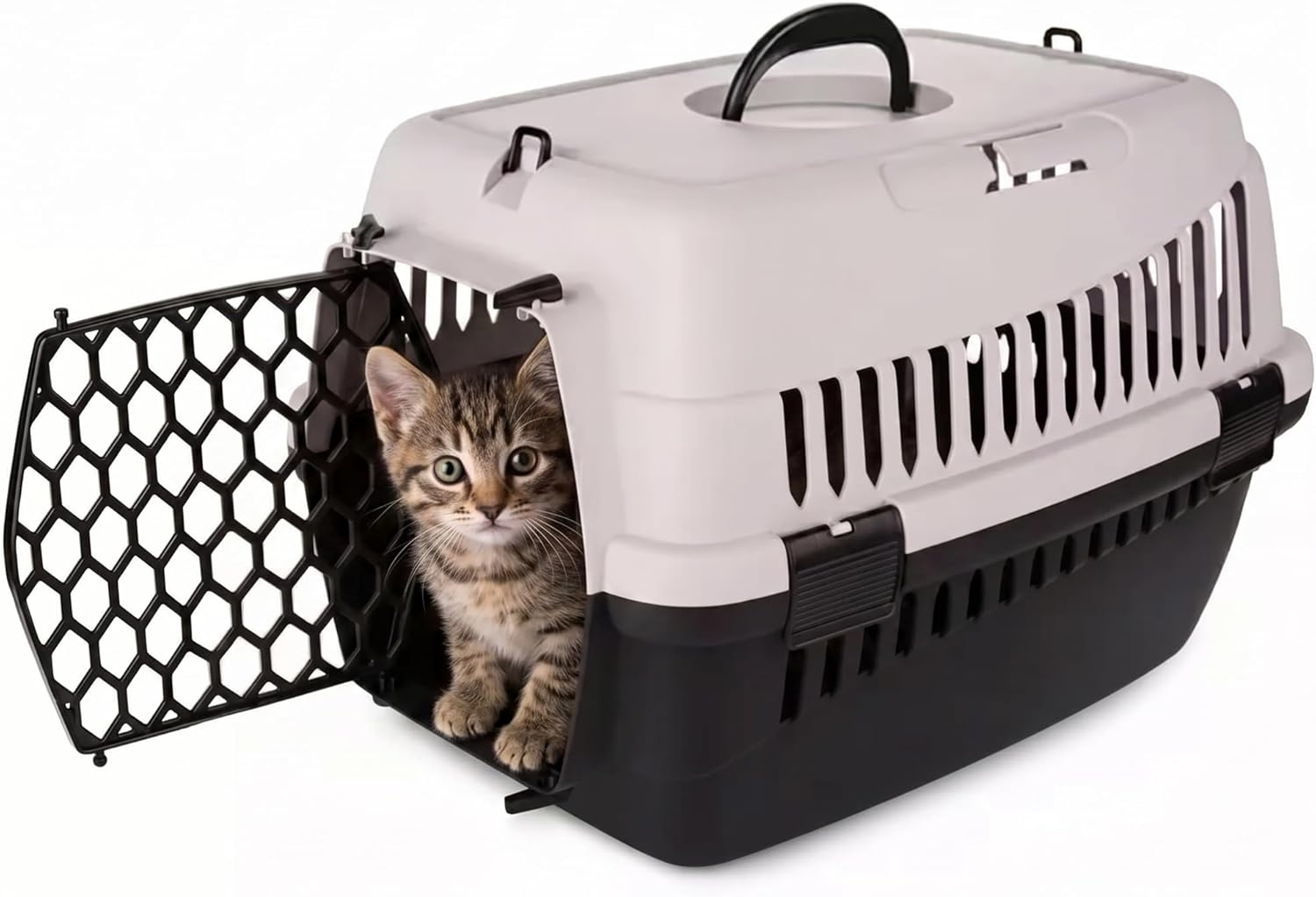 HAPPET Transporter dla Zwierząt ABBA S Różowy 50 × 33 × 33 cm – Wytrzymały i Przewiewny Box dla Kota i Małego Psa - obrazek 4