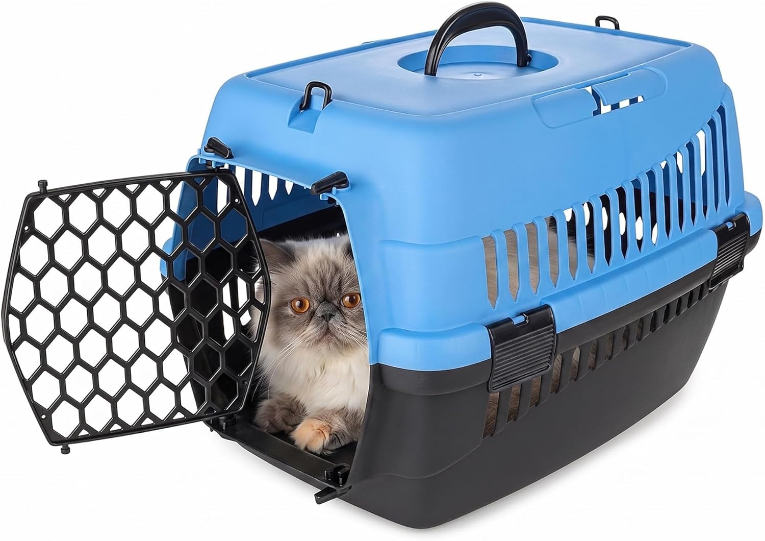 HAPPET Transporter dla Zwierząt ABBA S Różowy 50 × 33 × 33 cm – Wytrzymały i Przewiewny Box dla Kota i Małego Psa - obrazek 3