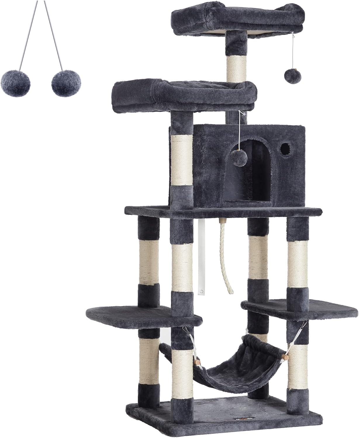 Drapak dla kota Feandrea, 114 cm, jasnoszary PCT141W01V1 - obrazek 2