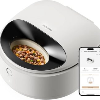 PETLIBRO Automat do karmy dla kotów, mokra karma z chłodzeniem półprzewodnikowym, sterowanie 2,4 GHz Wi-Fi Smart App, mokra karma dla kotów, 3 dni prawdziwej świeżości, biały