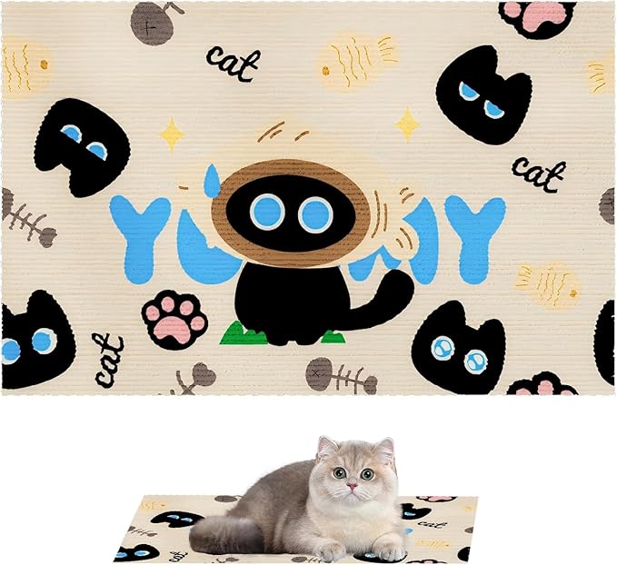 PLUSHCEWT Mata do drapania dla kota, samoprzylepna ochrona przed zarysowaniami, ochrona mebli, na sofę, kanapę, dywan, ścianę, DIY, osłona przed zarysowaniem, 50 x 80 cm