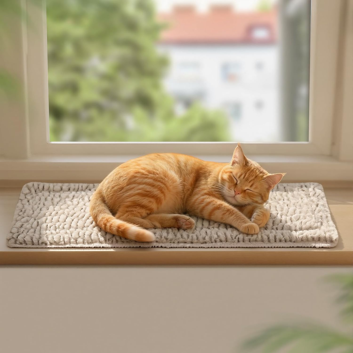 Mora Pets Samogrzewająca Mata Dla Psa Miękka Samogrzewający Koc Dla Szczeniąt Dwustronny Bezprądu Mata Grzewcza Dla Zwierząt Podwójny Komfort 70x46 cm - obrazek 2