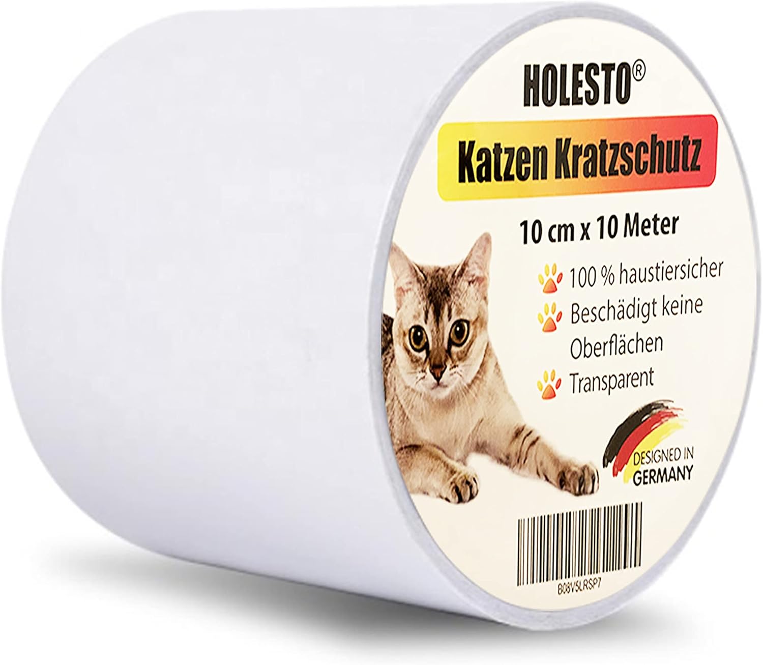Ochrona przed zarysowaniami dla kotów i psów, przezroczysta folia ochronna odporna na zarysowania, odporna na zarysowania, na sofę, drzwi, stół i meble (10 m x 10 cm) - obrazek 2