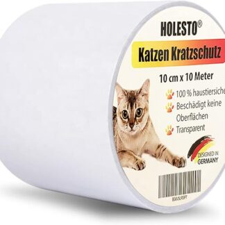 Ochrona przed zarysowaniami dla kotów i psów, przezroczysta folia ochronna odporna na zarysowania, odporna na zarysowania, na sofę, drzwi, stół i meble (10 m x 10 cm)