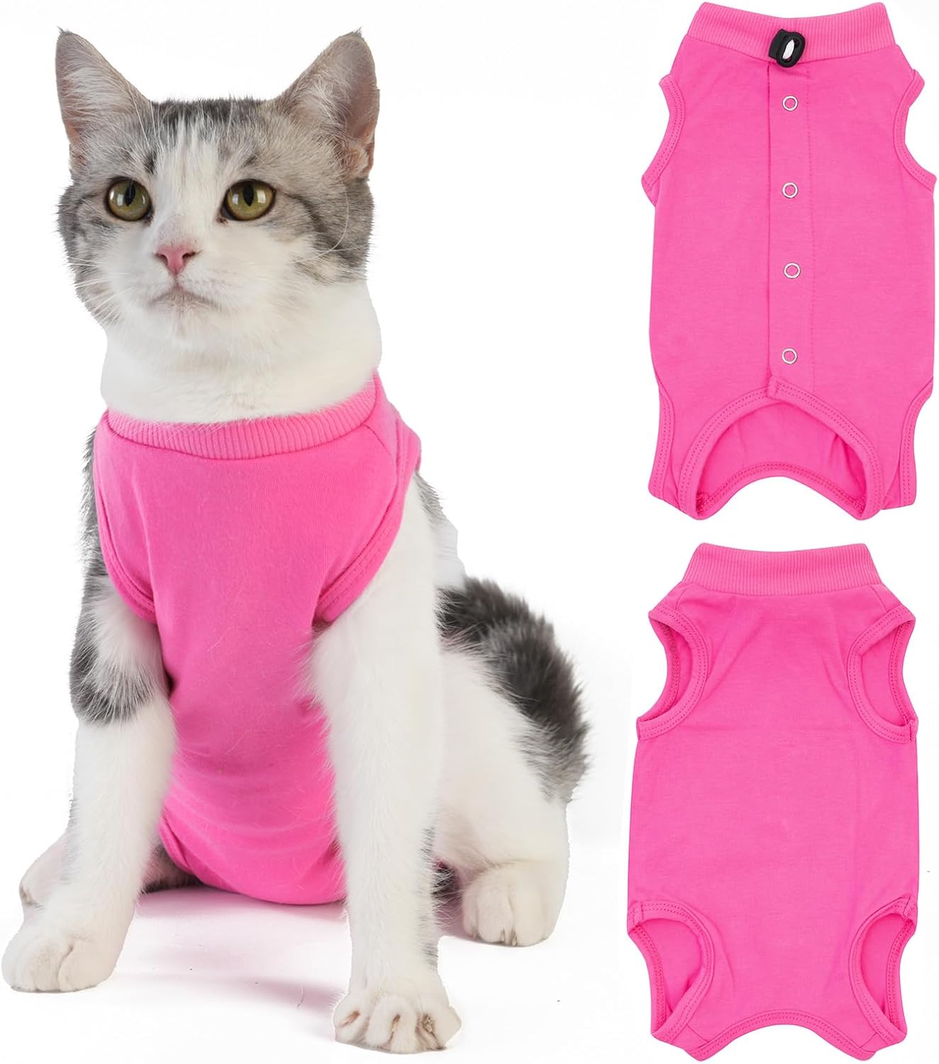 Kombinezon rekonwalescencyjny dla kotów Body Suits dla kotów po operacji medycznej, kastracja, chirurgia, kombinezon dla kociąt po operacji, kombinezon jednoczęściowy dla kotów, strój - obrazek 4