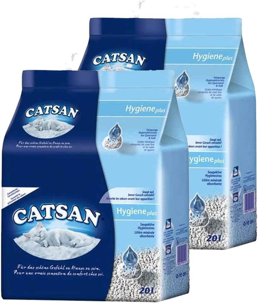 Catsan Higieniczny żwirek dla kotów, 2 opakowania (2 x 20 l) - obrazek 2