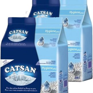 Catsan Higieniczny żwirek dla kotów, 2 opakowania (2 x 20 l)