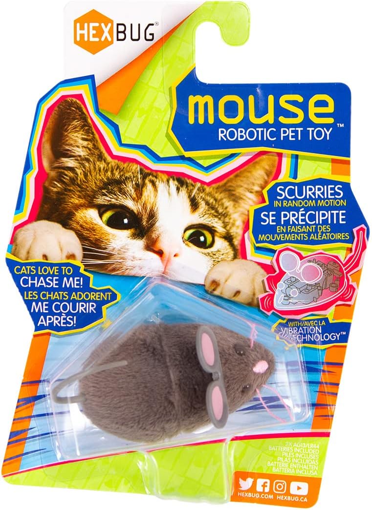 HEXBUG 503502 - Mouse Cat Toy zabawka, szara, 1 sztuka (1 opakowanie) - obrazek 4