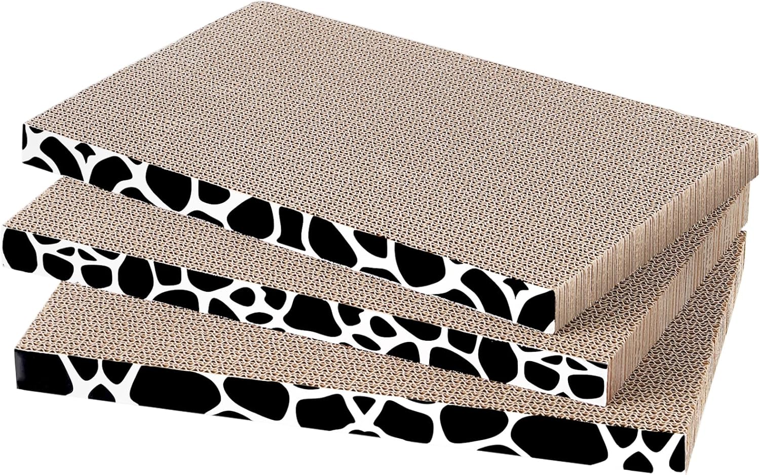 FUKUMARU Skrobak do kota 5 szt. z pudełkiem, odwracalny kot Scratch pad, kotek falisty skrobak łóżko - obrazek 3