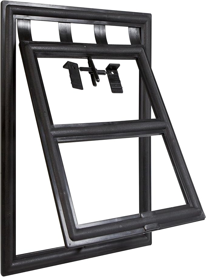 Windhager, 03333 Kotownica z Easyclip montażowy, rama chroniąca przed owadami, czarna, blokada, 20 x 25 cm