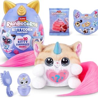 Rainbocorns 92104H Kittycorn Surprise, seria 3, Norwegian Forest Cat (Astrid), rozmiar S (21,5 cm)