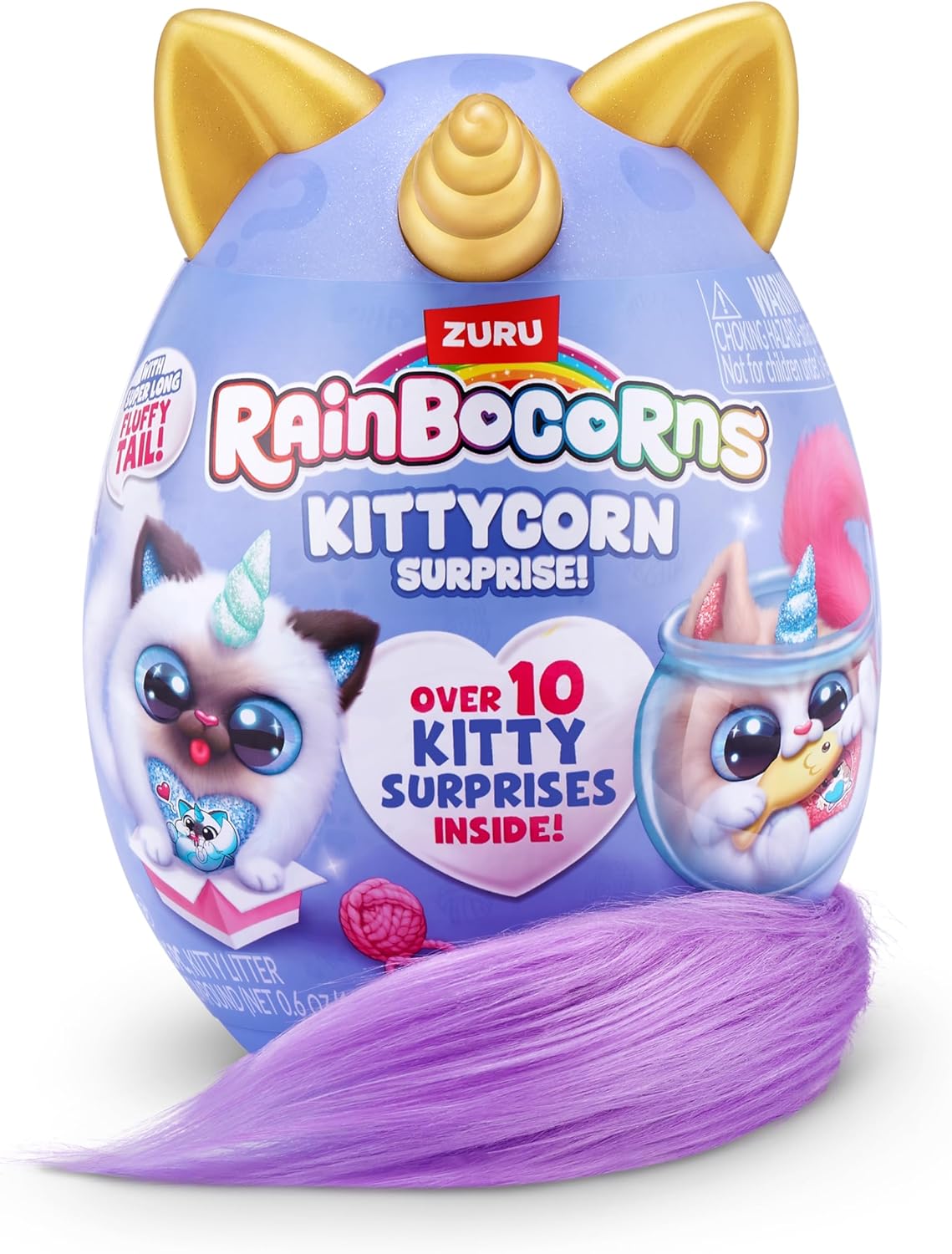 Rainbocorns 92104G Kittycorn Surprise, seria 3, Cat, Ragamuffin (Fluffles), rozmiar S (21,5 cm) - obrazek 4