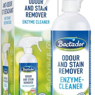 Bactador Środek Do Usuwania Zapachów I Plam 750ml Spray - Mikrobiologiczny Neutralizator Zapachów I Enzymatyczny środek Czyszczący - Skuteczne - Czyści Dogłębnie Pory