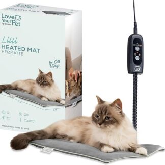 Beurer Love Your Pet Mata rozgrzewająca S „Lilli” z serii dla psów i kotów, z timerem, poduszka elektryczna, możliwość prania w temperaturze 30°C, odporna na zadrapania i wodoszczelna, 41 x 34 cm