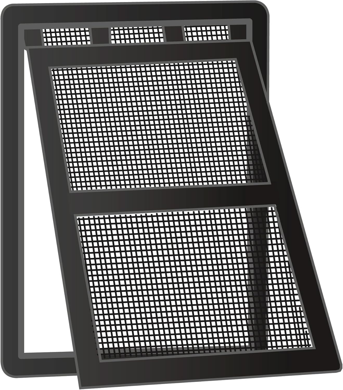 Windhager, 03333 Kotownica z Easyclip montażowy, rama chroniąca przed owadami, czarna, blokada, 20 x 25 cm - obrazek 6